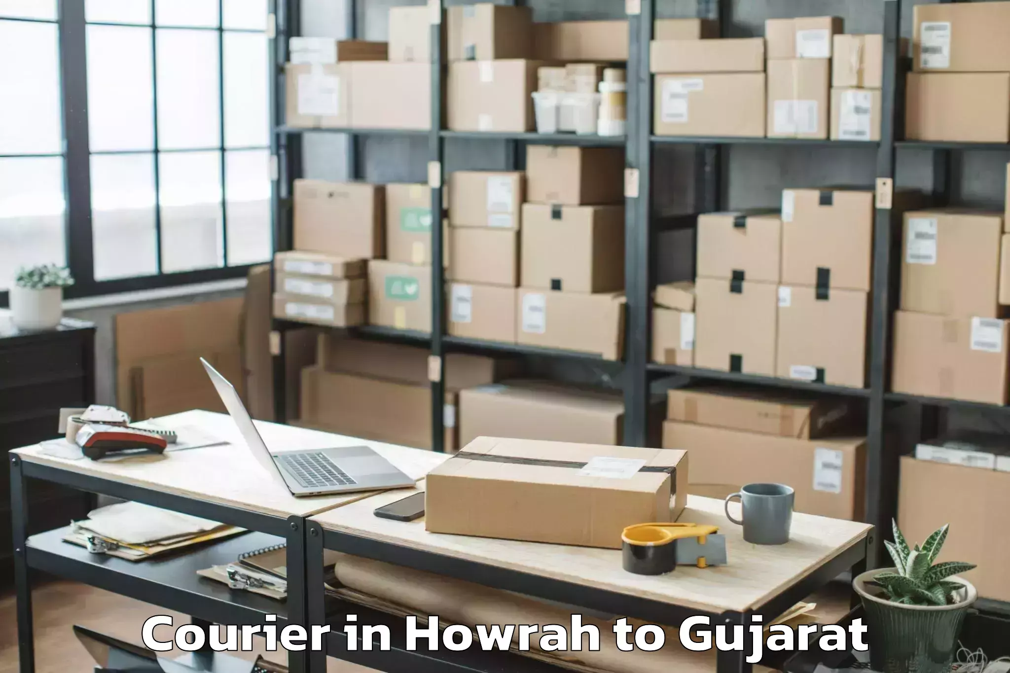 Trusted Howrah to Petlad Courier